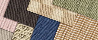 畳本来の伝統的な色柄からポップで個性的な色柄まで豊富なカラーラインアップ